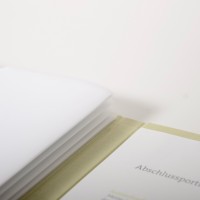 Detail der Portfolio-Mappe